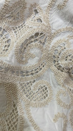 HM white crochet dress