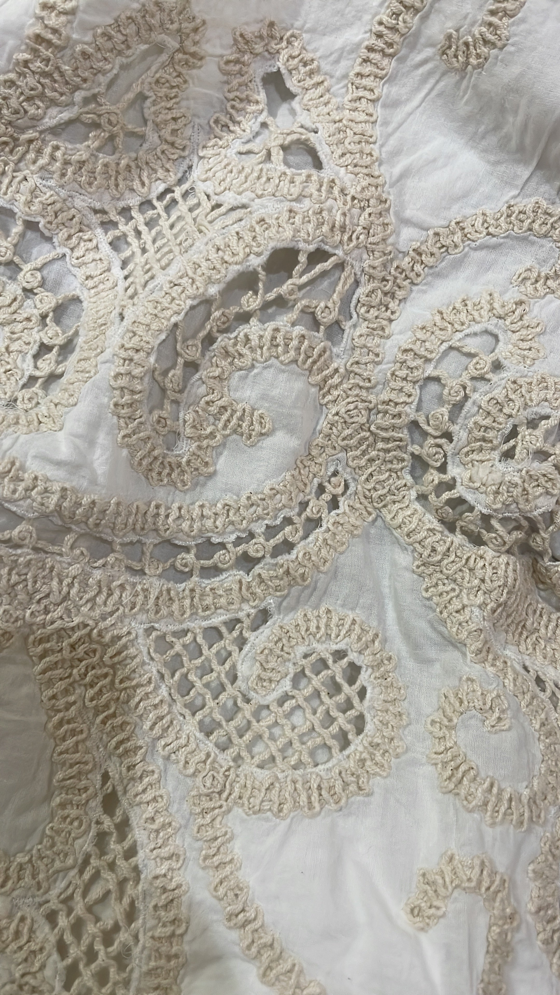 HM white crochet dress
