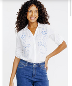 aviary Blue Applique shirt