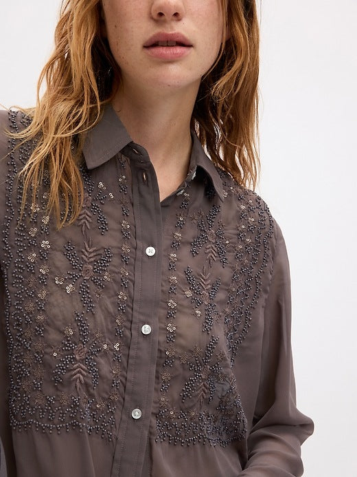 GP Georgette Embroideried blouse