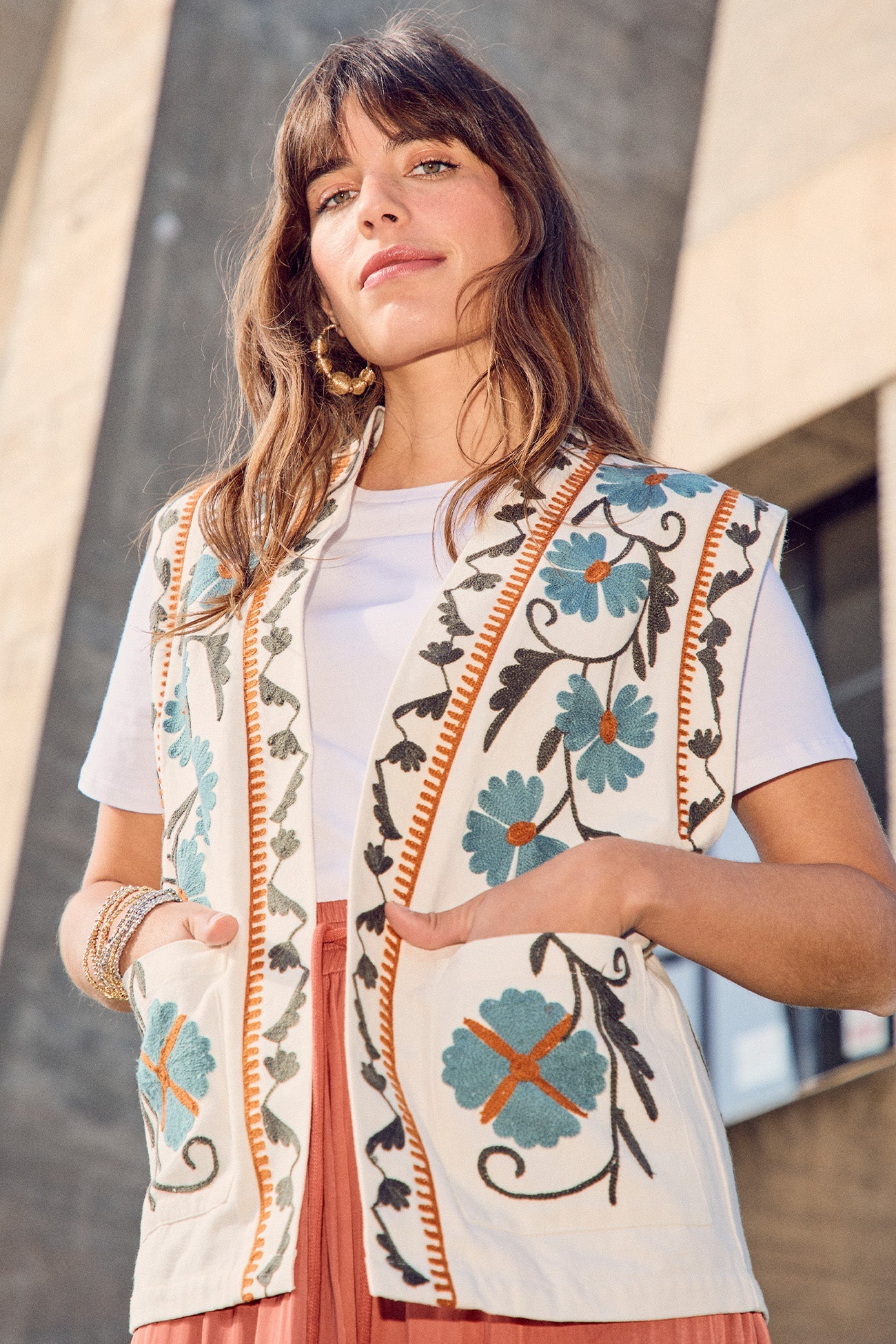 PRD Cotton All Season Vest Embroideried