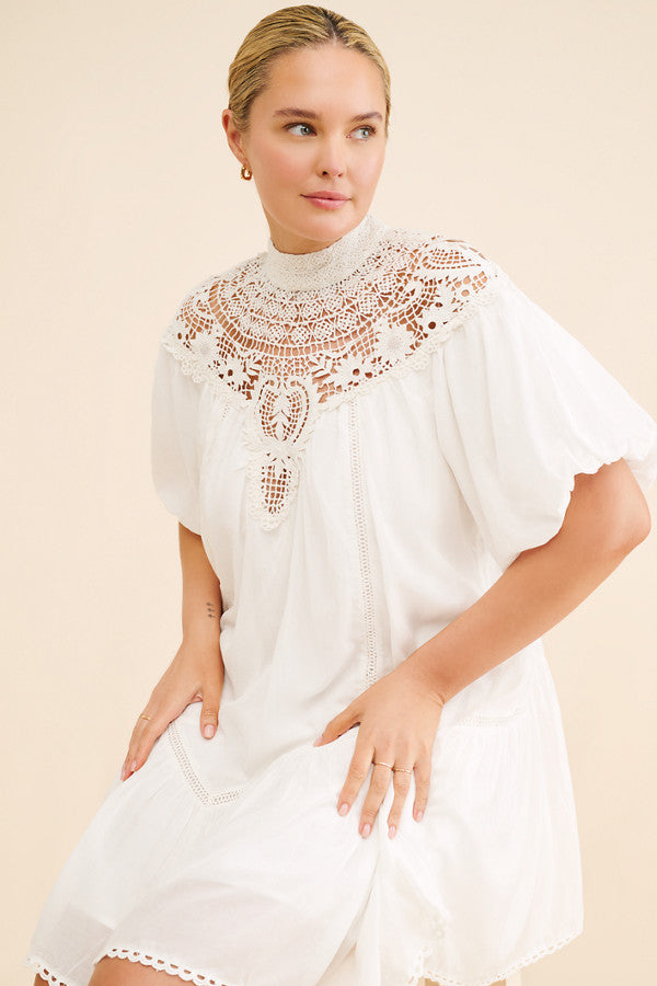 ANT White cutwork Dress