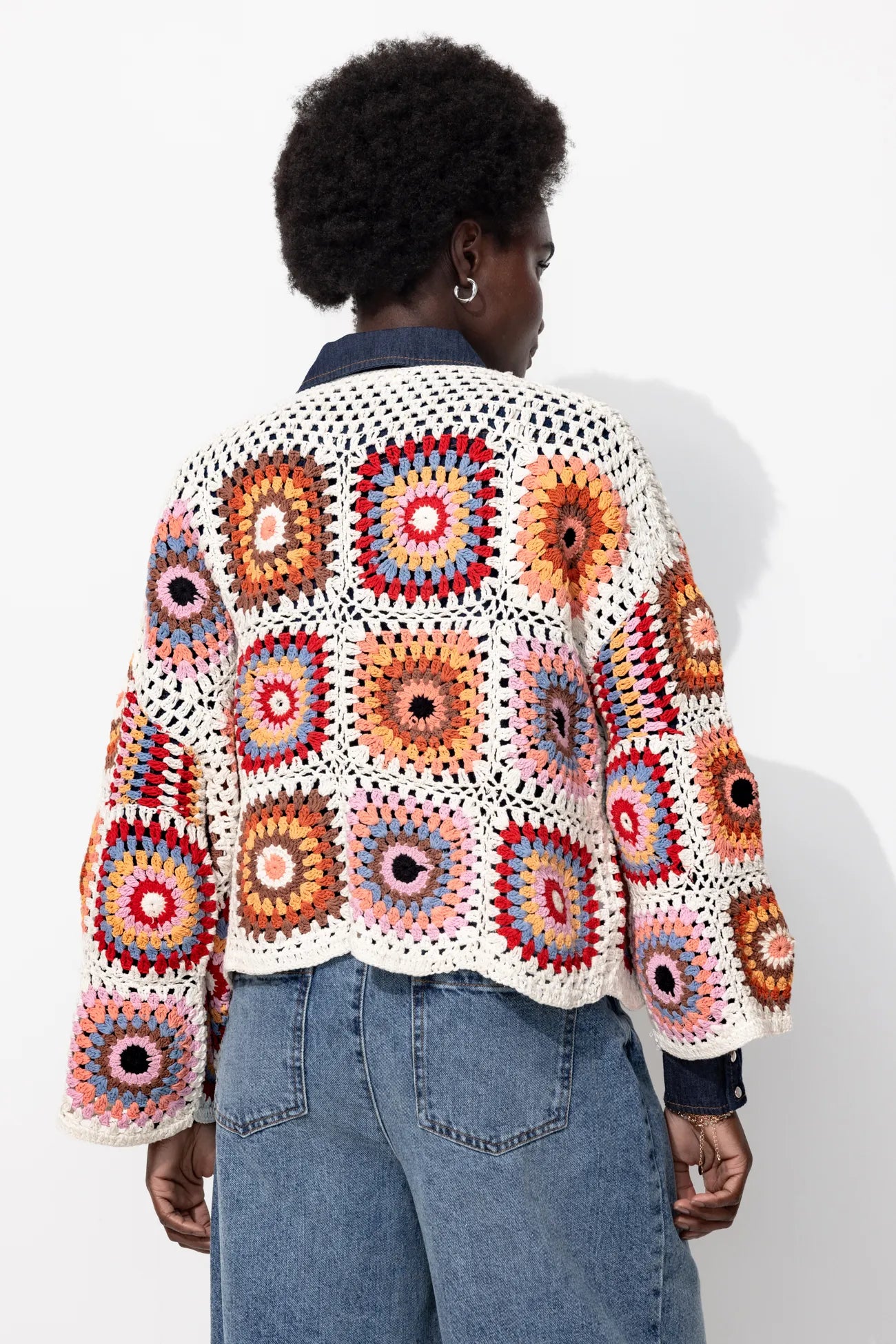 PRD Cotton Crochet Jacket All Season