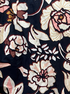 PRD Black Dress Poplin Cotton floral
