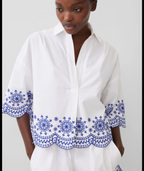 FC White Blue Top