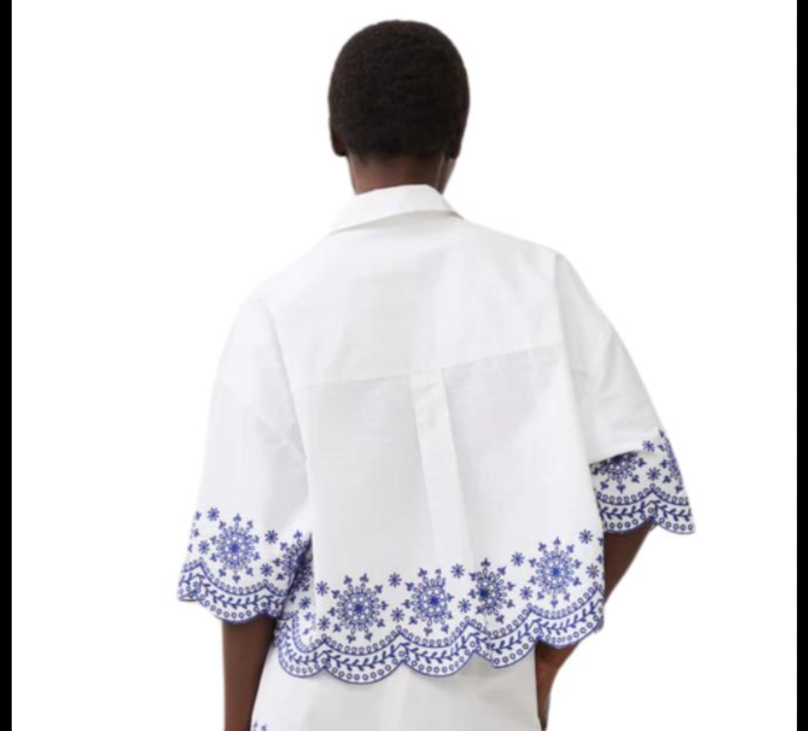 FC White Blue Top