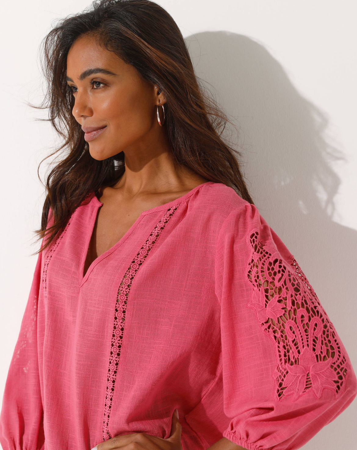 Organic cotton top pink