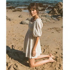 CleoB Cream Schiffli Dress