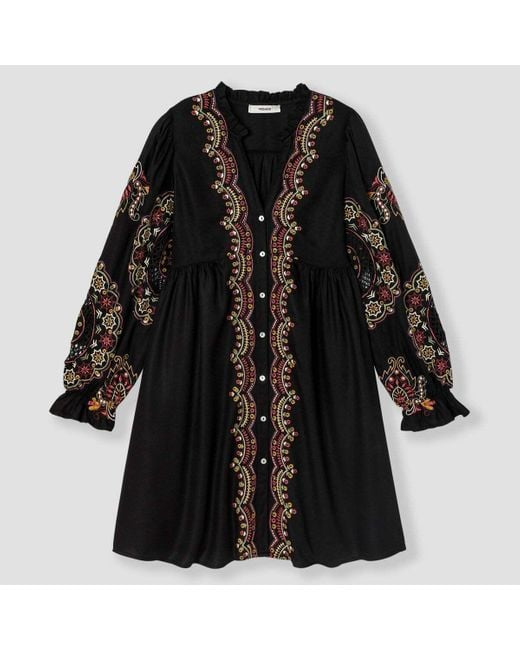 PRD Black Embroideried Cutwork Dress
