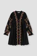 PRD Black Embroideried Cutwork Dress