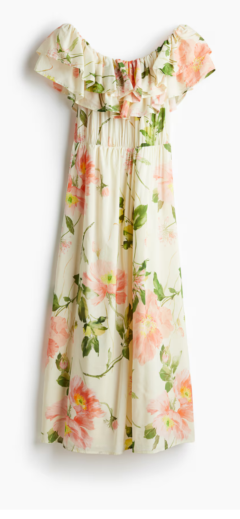 HM CREAM floral dress