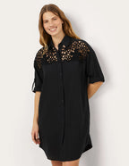Black crochet top Dress