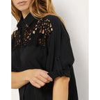 Black crochet top Dress