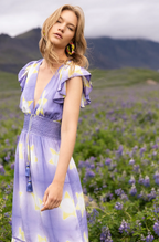 OP Lilac Silk Star Dress