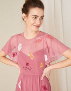 MNSOON Pink Embroideried Dress