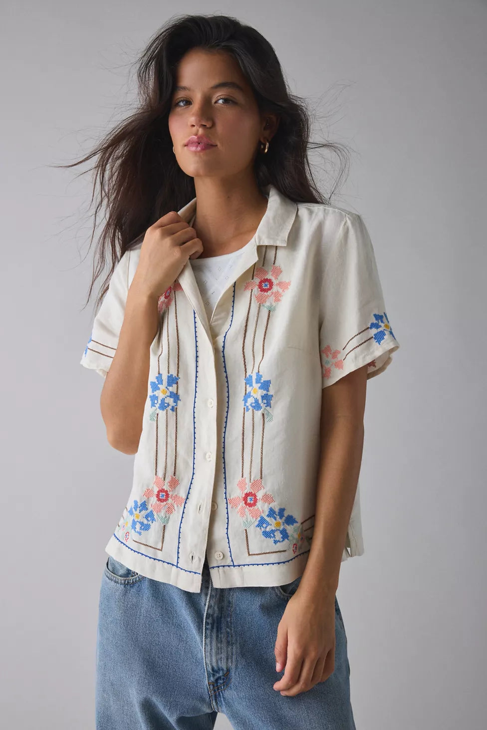 LVS Linen Embroideried Shirt