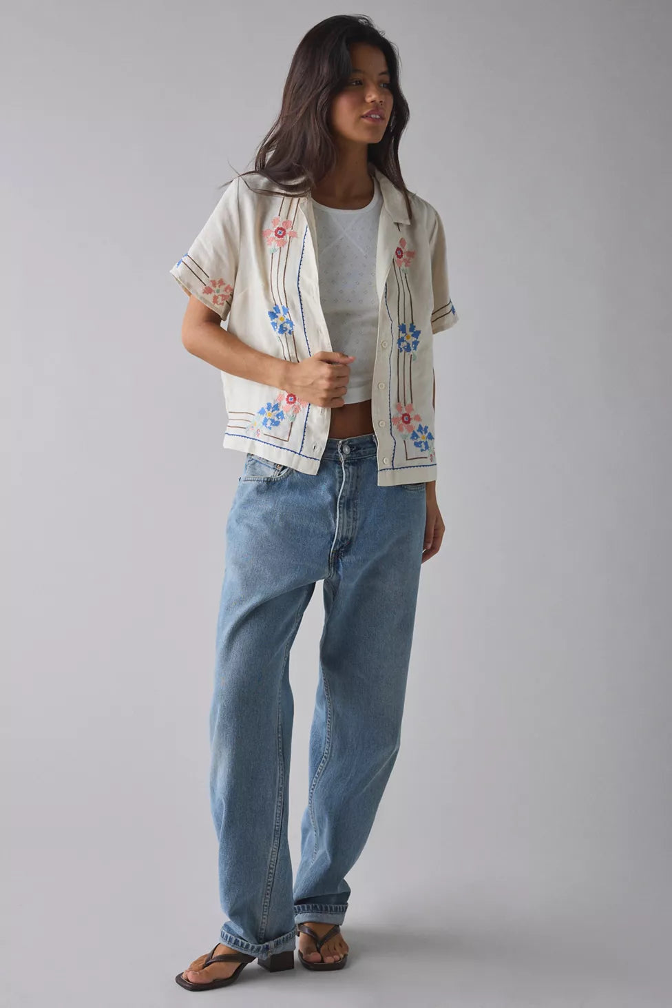 LVS Linen Embroideried Shirt