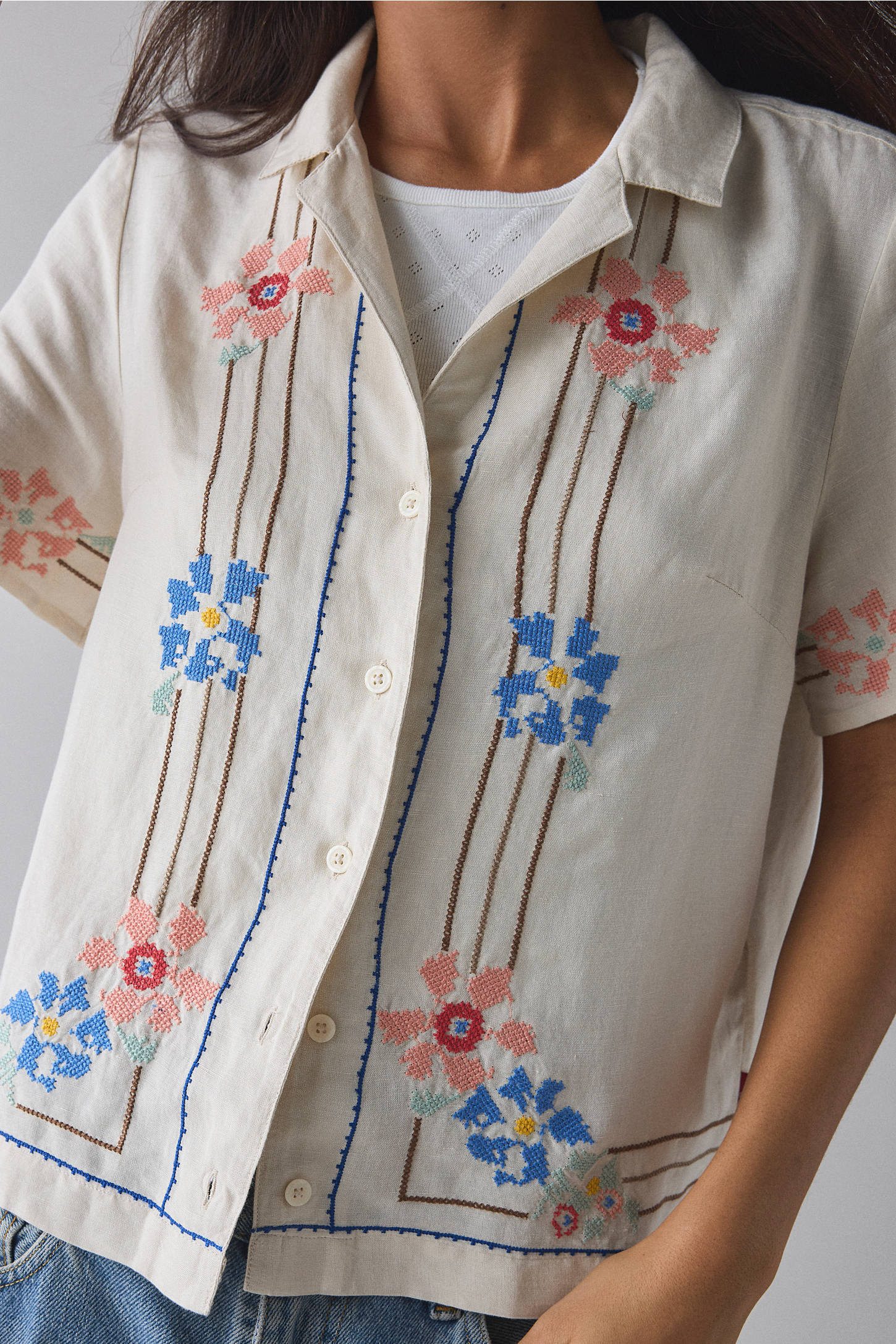 LVS Linen Embroideried Shirt