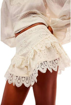 FP Cutwork Embroideried Linen Shorts